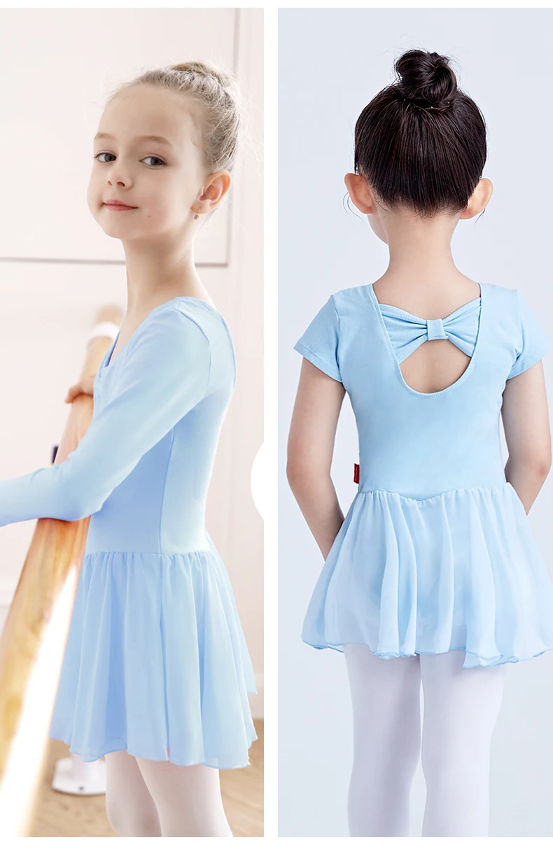 Ballettkleid, Kinder-Gymnastikanzug, Sommer-Kurzarm-Tanzanzug, Eiskunstlauf-Trainingsanzug – Detail 6