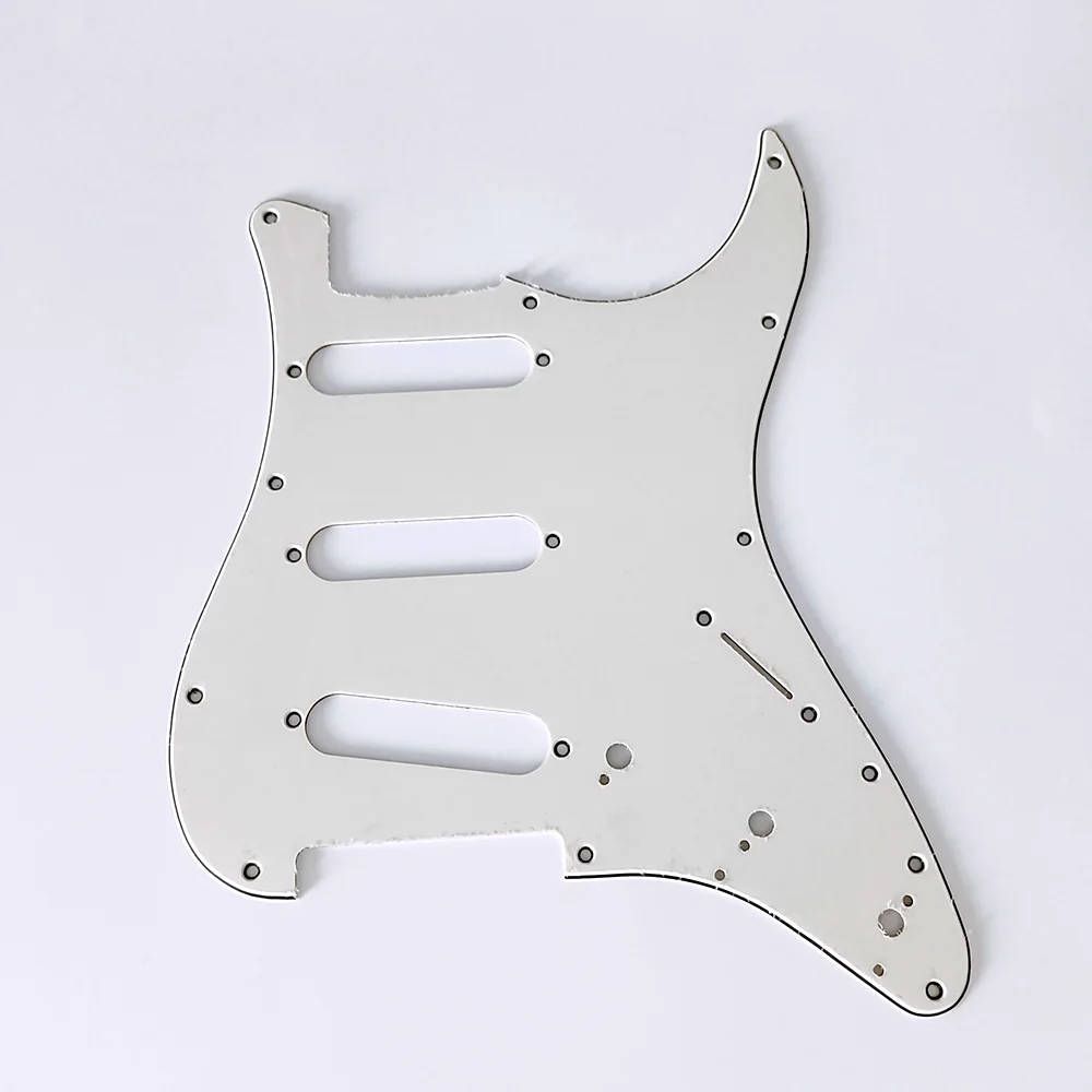 

3 Ply 11 Holes SSS Guitar Pickguard Anti-Scratch Plate For ST FD Electric
