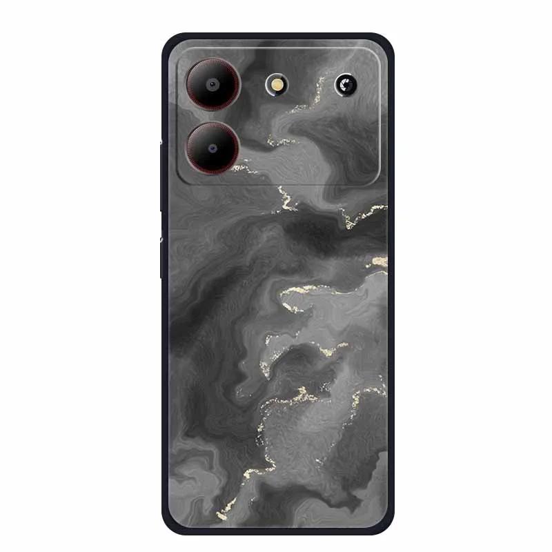 Marble TPU Soft Silicone Back Cover - Colorful Phone Case