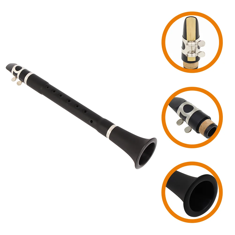 Mini Clarinet Keyless Clarinet Beginner Adult Practice Musical Instruments Woodwind Beginner