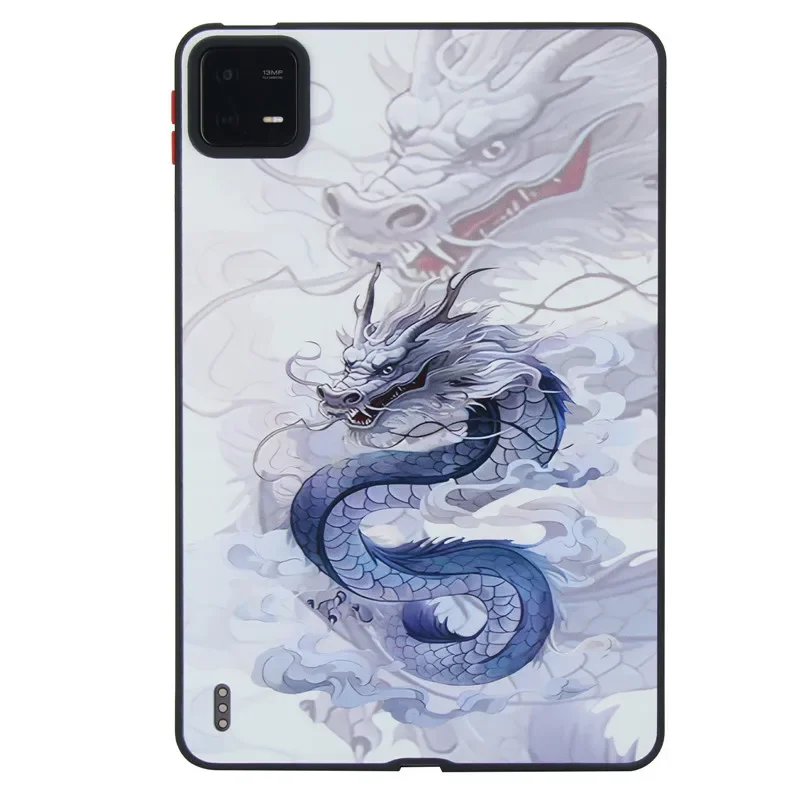 Chinese Style Dragon Tablet Case - Matte Shockproof Protective Back Cover