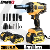 2000N.M Brushless Electric Impact Wrench 1/2 inch Cordless Rechargeable High Torque Hand Drill Power Tool For Makita 18V Battery 1