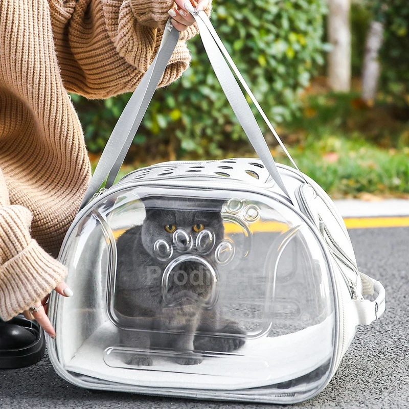 Pet Shoulder Bag Cat Carrier Outdoor Travel Breathable Handbag Puppy & Kitten Transparent Portable Shoulder Strap Bag pet carrier bag pet carrier backpack pet bag