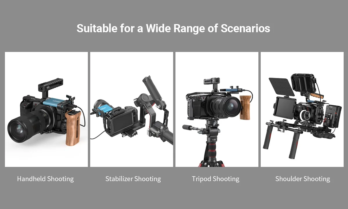 for 4K 6K Quick Release Camera Cage for Blackmagic Design Pocket Cinema 4K Cage