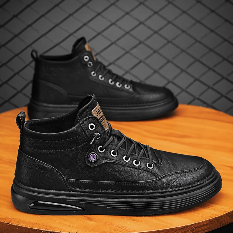 

Men's shoes 2023 fall and winter British style hundred high-top casual shoes men's retro mid-top work boots