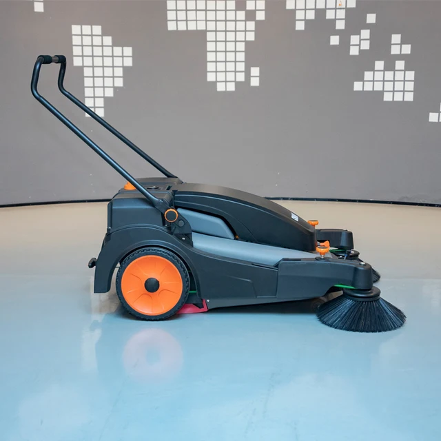S2Pro Factory Hand Push Electric Road Sweeper Floor Sweeper Cleaning Machine 4