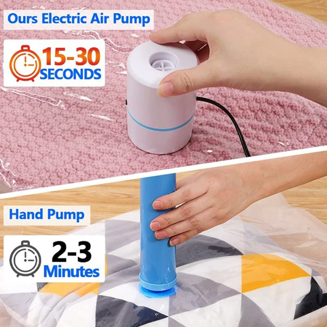 Hand Pump Vacuum Space Saver Saving Storage Bags Air Deflation Home Tool