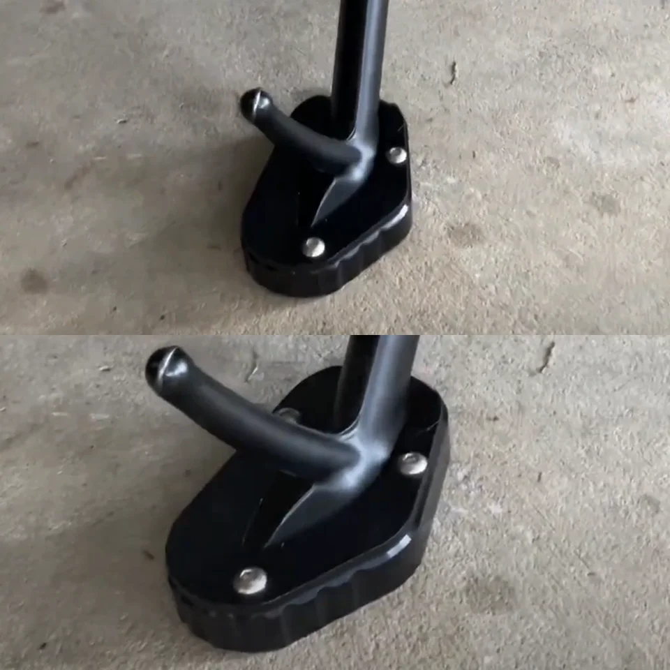 「トライアンフ ボンネビル T100/T120 サイドスタンド用ラック」 トライアンフボンネビル用キックスタンドエクステンションパッド