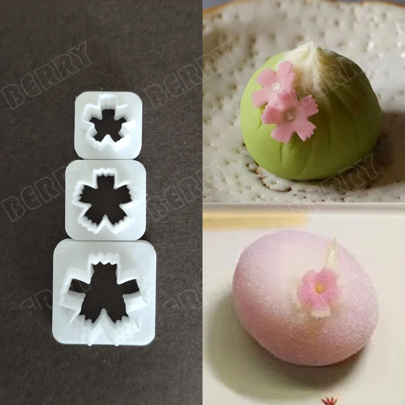 베리 DIY 일본 화과자 커터 클레이 커팅 몰드, 화과자 꽃 잎 모양 커팅, DIY 귀걸이, 보석 엠보싱 도구