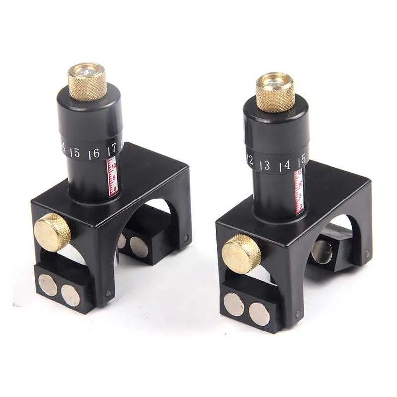 2pcs Precise Positioning Tool for Planer Woodworking Table Planing Adjustable Magnetic Planer Knife Setter Device Jig Height Set