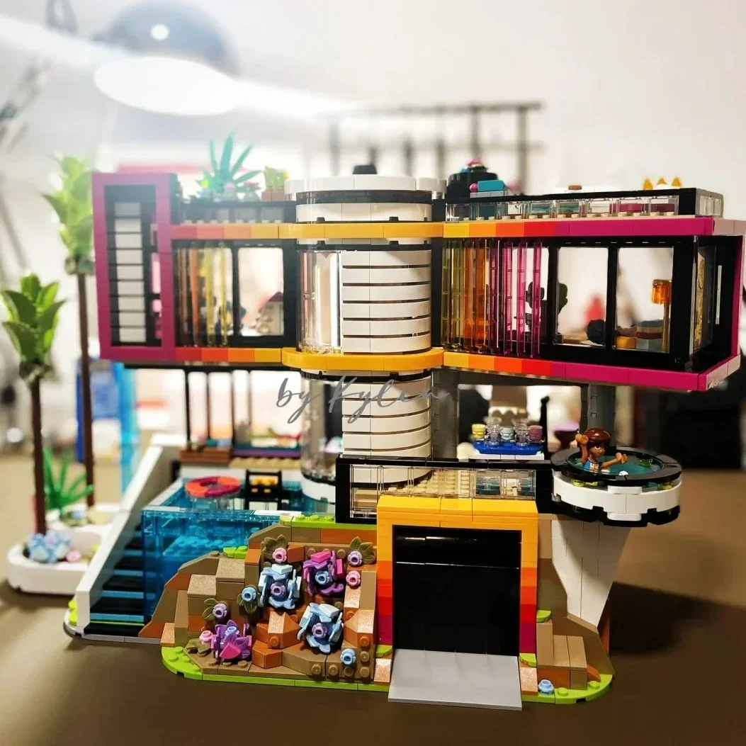 House Modern Mansion Block LEGO Friends 42639 Andrea's Modern Mansion –  LEGO Speed Build Review