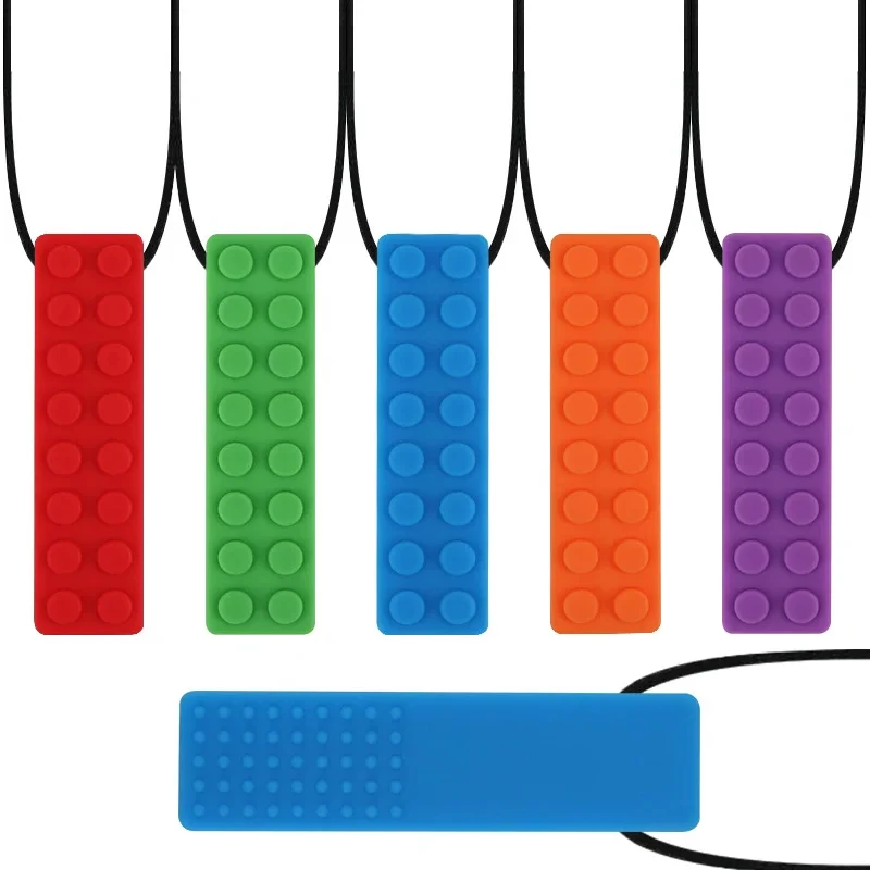Baby Teething Toys Rainbow Wristband Necklace
