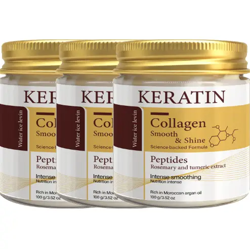 Keratin Collagen Hair Mask with Peptides & Rosemary - Intense Smoothing & Shine for All Hair Types - Deep Conditioning Treatment - Image 7