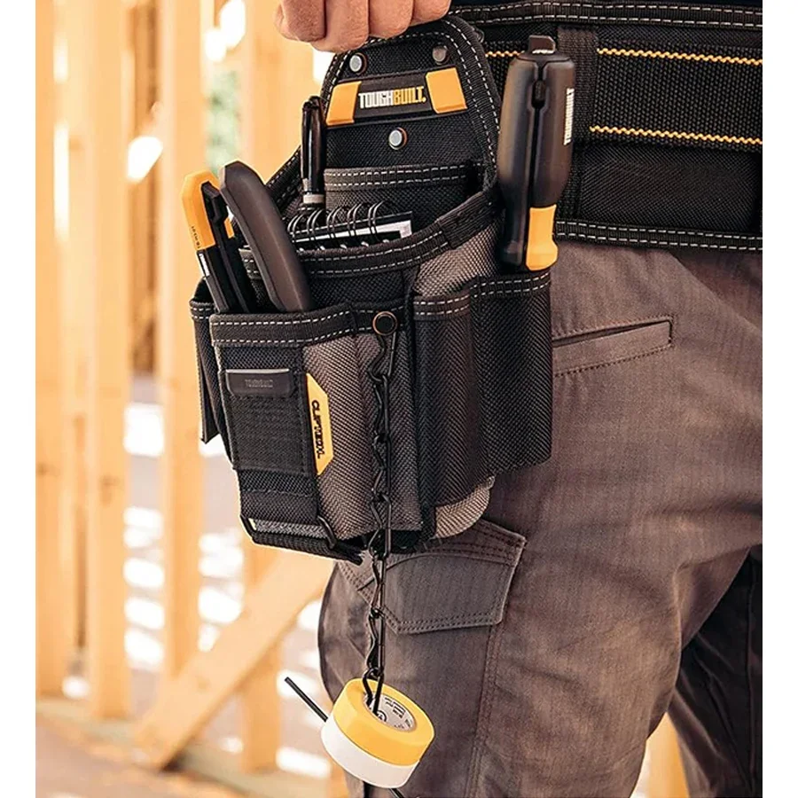 TOUGHBUILT NO.TB-CT-34 Small Electrician Pouch Multi-functional Portable Storage Bag Electrician's Special Tool Bag Toolkit 6