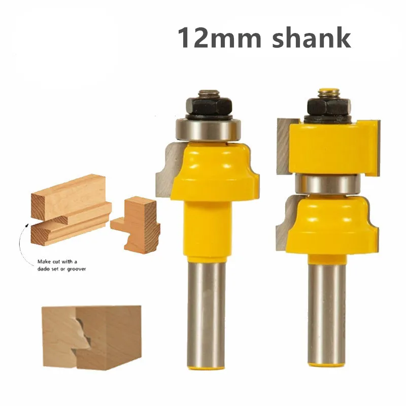 

12mm 1/2 Inch Shank Ogee 2 Bit Window Sash Router Bit Set