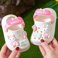 Children Baby Shoes for Boys Girls New Cute Cartoons Kids Mules Clogs Summer Soft Sole Garden Beach Slippers Sandals Cave Hole 4