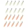 20pcs white pink