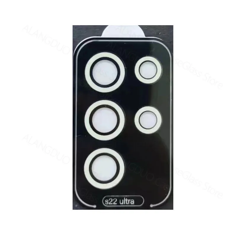 Per Samsung Galaxy S22 Ultra Luminoso Camera Lens Protector Lega di Alluminio Metallo Temperato Pellicola Obiettivo di Vetro s22ultra acces_voghion.com