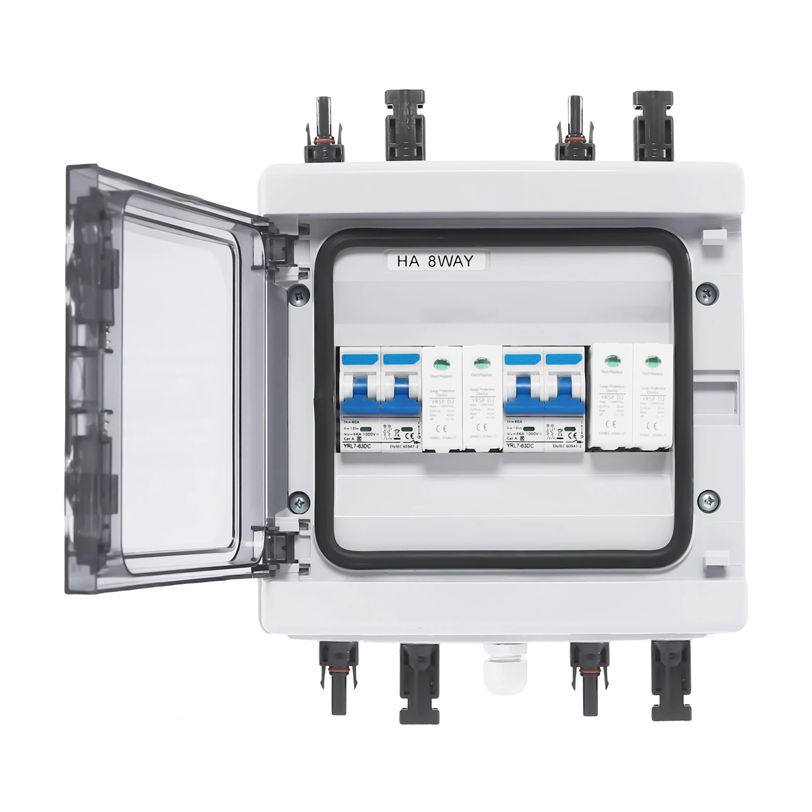 2-in-2-out 40A Solar-Combiner-Box, Solar-Trennschalter, Combiner-Box, Leistungsschalter für Solarmodule – Detail 4