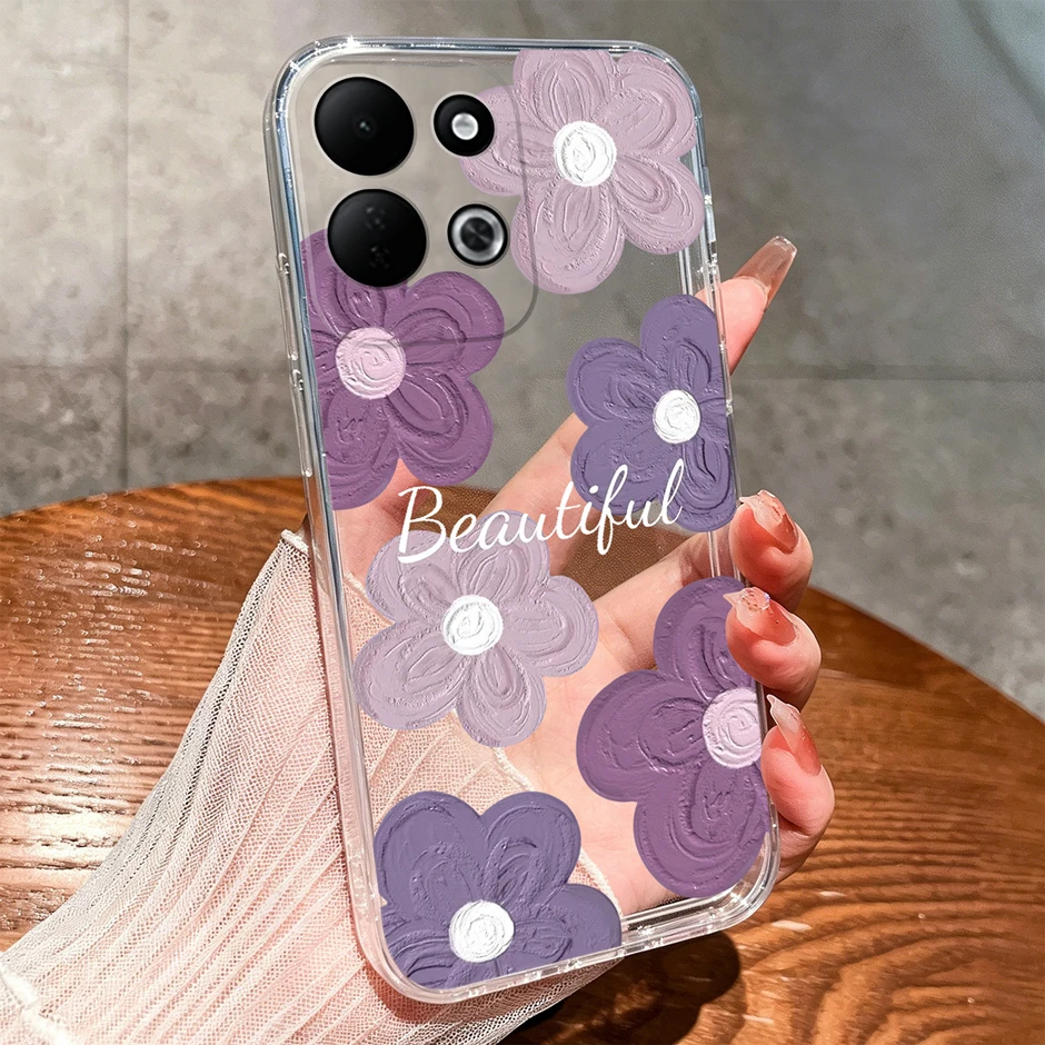 Yellow Duck Bear Durable Anti-Fall Silicone Transparent Bumper Case - New Style Simple Design