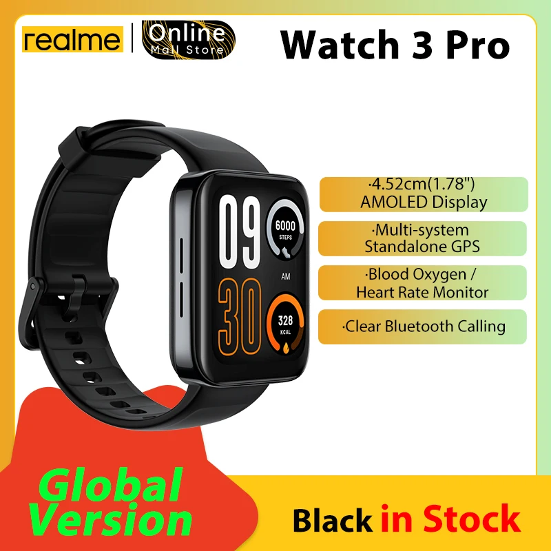 realme watch 3 Pro Smart Watch Clear Bluetooth Calling 1.78"AMOLED