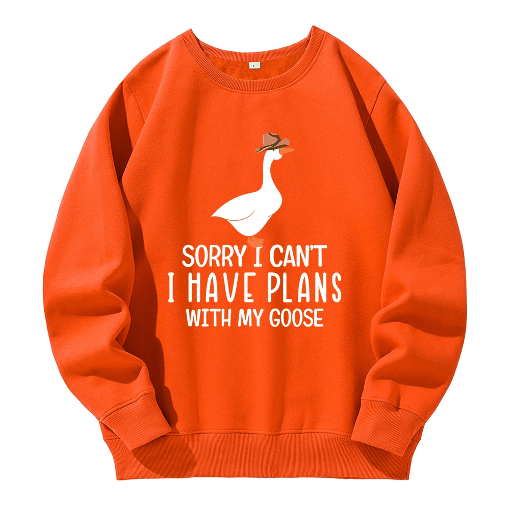 

Извините, я не могу задумать, что у меня есть планы с толстовкой My Goose Men, свободная повседневная мужская теплая флисовая толстовка с капюшоном, уличная мода, толстовка