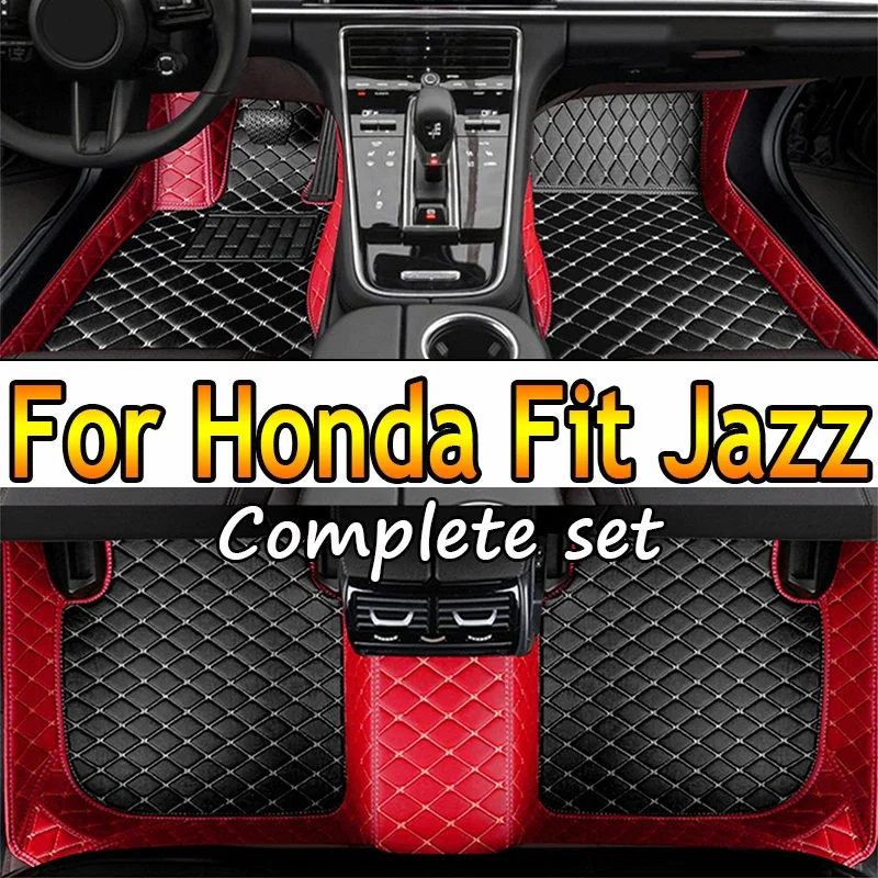

Carpets Car Floor Mats For Honda Fit Jazz 2007 2006 2005 2004 Auto Interior Styling Protect Waterproof Leather Rugs Decoration