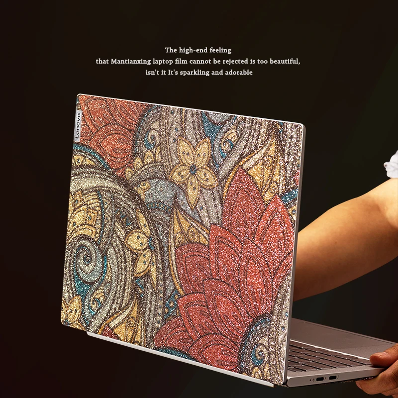 Monocromático Bling Brilhante Diamante Laptop Adesivo Decalque Decorativo para hp Lenovo Macbook Acer 12 13 14 15.6 17 - Imagem 2