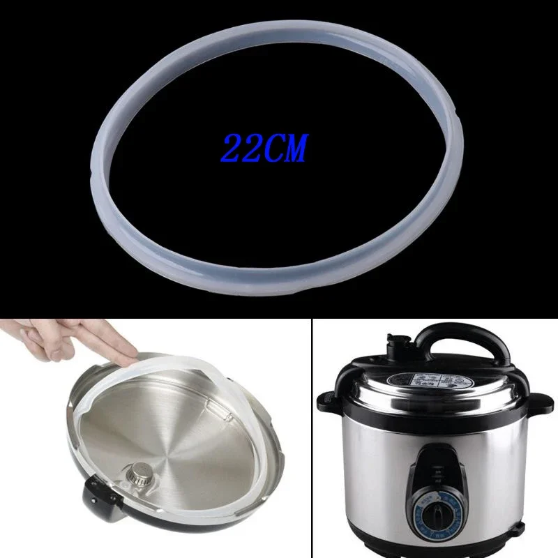 2PCS 22cm Silicone Rubber Gasket Sealing Ring For 5-6LElectric Pressure Cooker Parts
