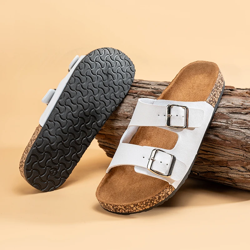 Unisex Comfortable Cork Sandals - Non-Slip Indoor/Outdoor Casual Slippers