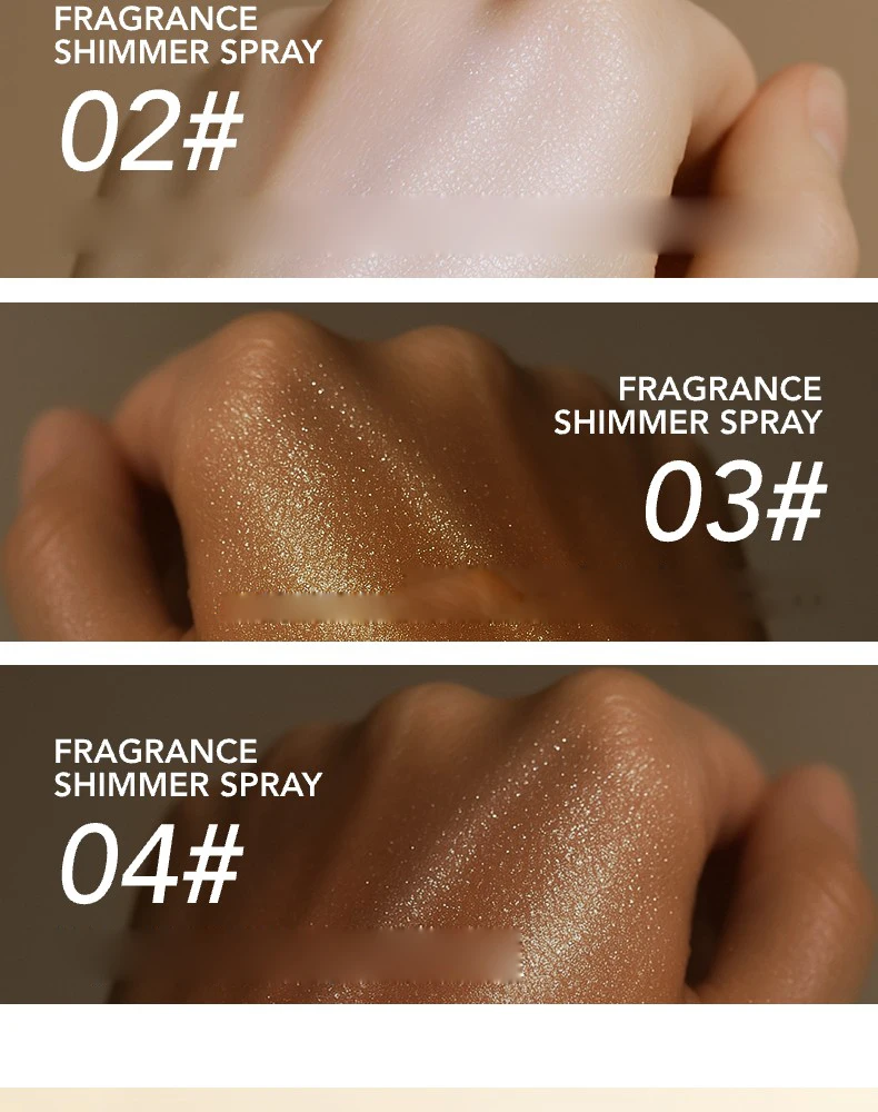 Flash Spray, Lasting Flash, Waterproof, Sweat Proof, Stain Proof, Suitable for Face, Body, Neck, Bright Makeup, Shiny Cosmetics