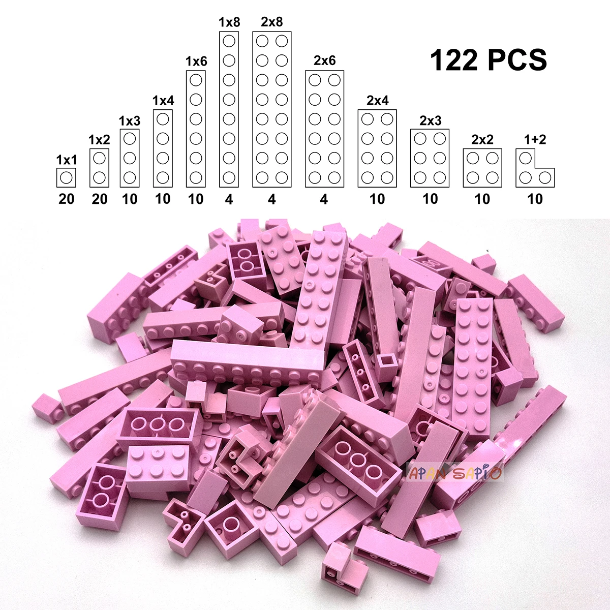 Pink 122pcs