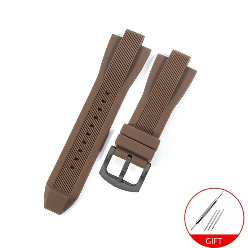 Durable Waterproof Silicone Rubber Watchband Bracelet Watch Strap Accessories