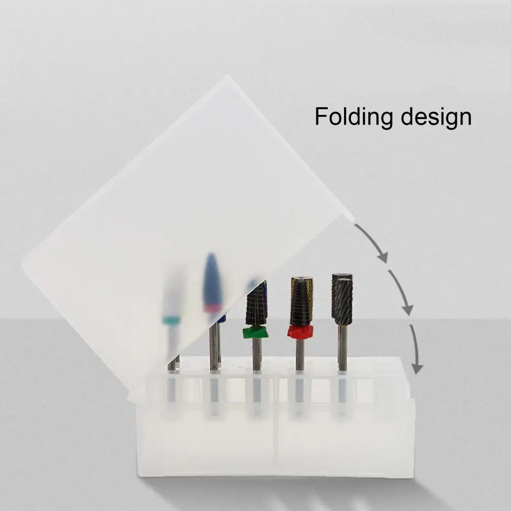 

Контейнер для фрез для ногтей с 12 отверстиями, 5 цветов