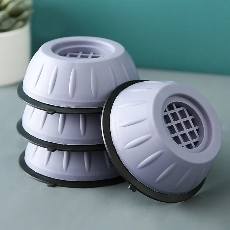 4Pcs Washing Machine Anti Vibration Pads Rubber Feet Legs Mat Silent Washer Dryer Furniture Support Dampers Furniture Foot Pad washing machine pads furniture leg pads rubber pads furniture pads anti vibration pads