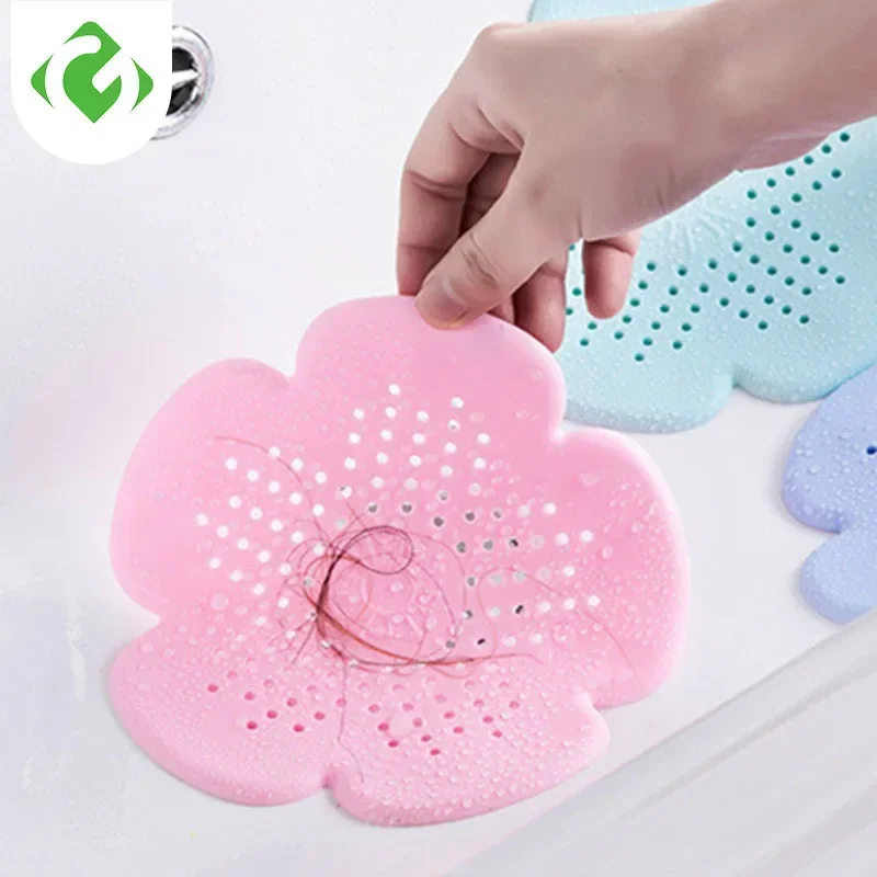 Flower Sewer Outfall Strainer Bathroom Sink Filter Anti-blocking Floor Drain Hair Stopper Catcher Kitchen Bathroom Accessori 1Pc