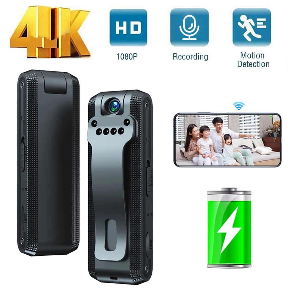 Sound Recording Pen Mini Camera Full HD Voice Video Recording Infrared night Vision 1080P Wearable Small Wireless Camera