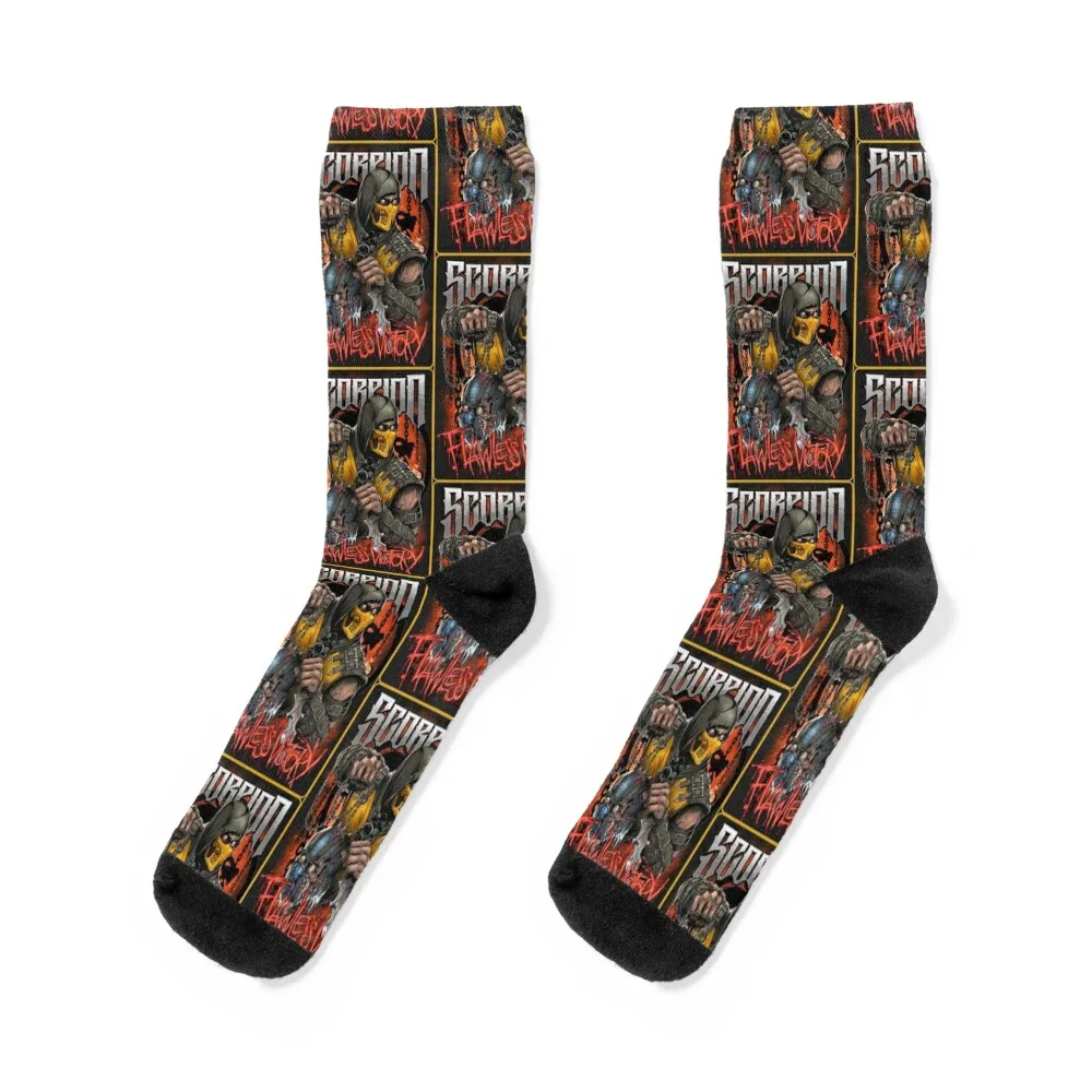 

Mortal Kombat Scorpion Flawless Victory Socks hiking tennis Man Socks Women's