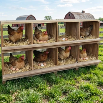 Wooden Chicken Nesting Box 1