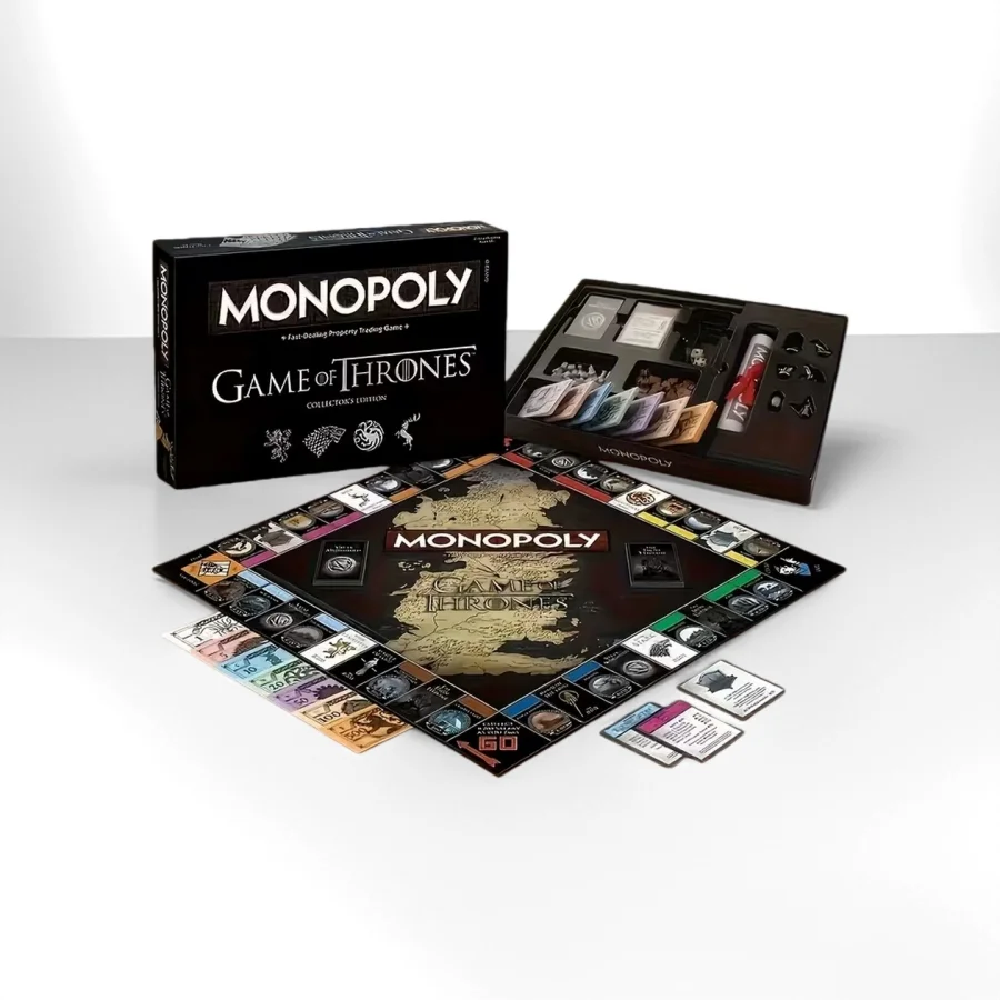 Hasbro's Game of Thrones-themed Monopoly game is perfect for parties and gatherings. No batteries required.Top-tier board games