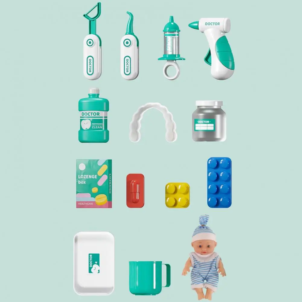Dentist Role Play Toy for Kids Educational Dentist Doctor Playset for Toddlers 2-4 Dental Chair Medical Kit Toy Kids Pretend