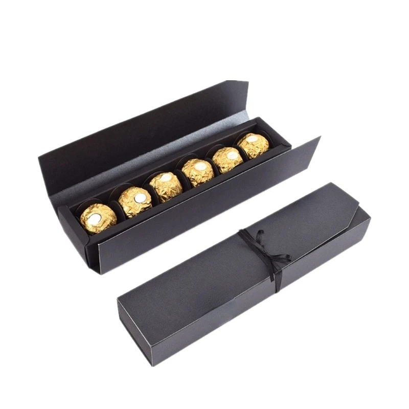 20 pezzi semplici scatole regalo rettangolari rosse nere all'ingrosso  scatola di imballaggio per bomboniere di cioccolato di colore solido per  biscotti di caramelle di nozze per feste