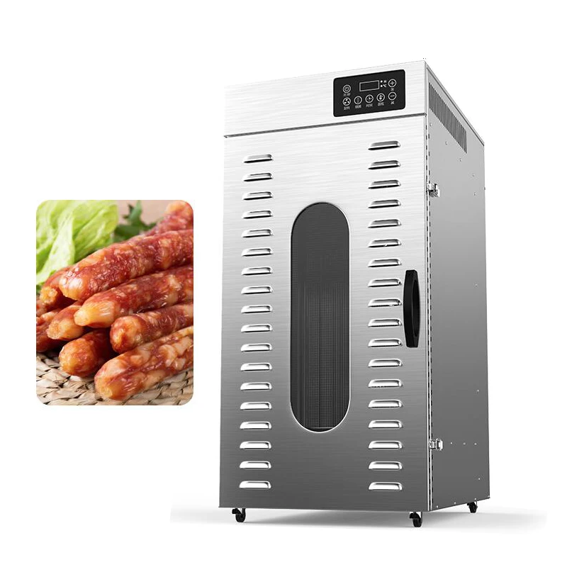 25KG Sausage Meat Smoke Dryer Machine With 29 Hook Fish Smoker Oven