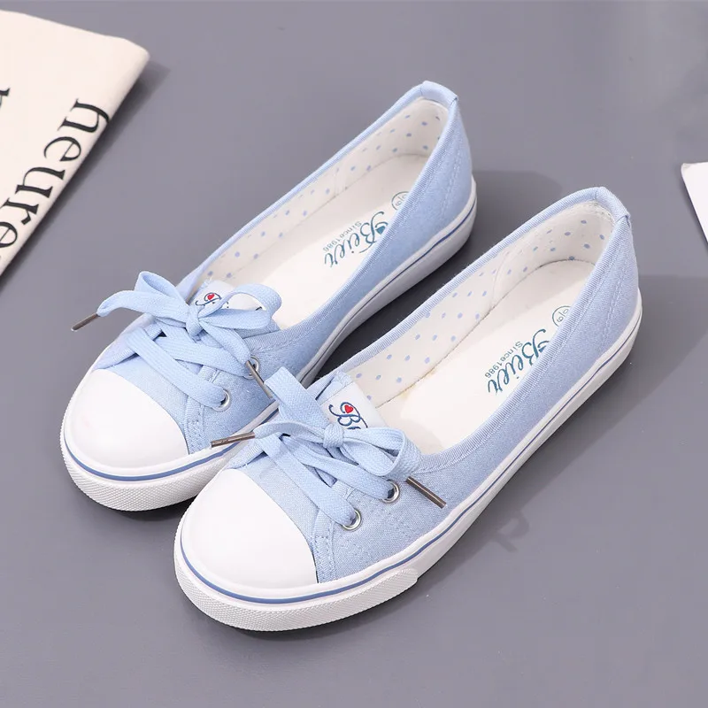 Women's Canvas Shoes Small White Shoes Women's Everything Literary Light Mouth Summer