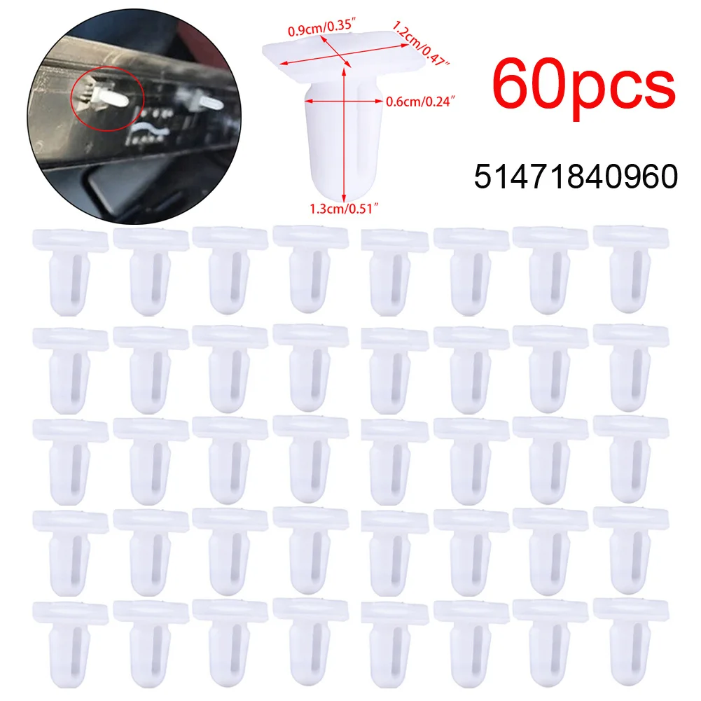 

Door Sill Trim Fastener Clips Kick Plate Strip Auto Accessories Car Door Sill Car Clips Fastener Panel Clip 60pcs