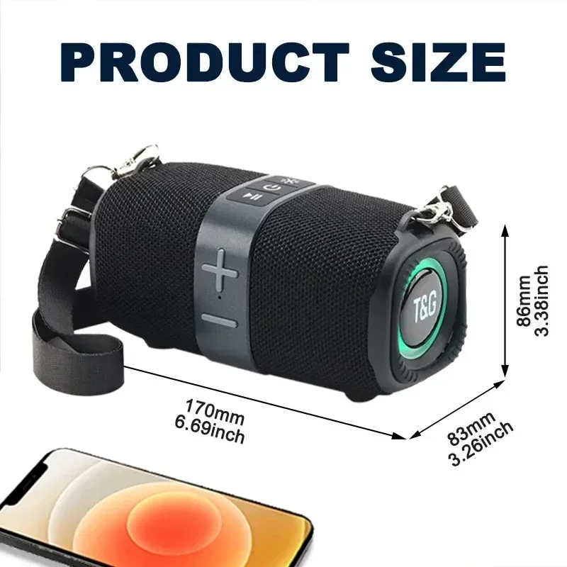 TG667 Outdoor Protable Wireless Bluetooth Speaker Dual 5.3 Subwoofer With...