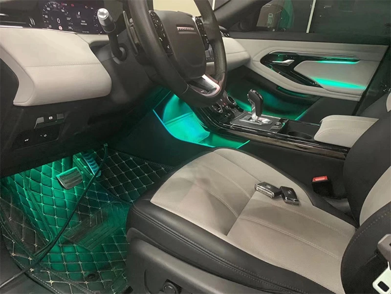 Para range rover evoque 2020 luz ambiente do carro painel lcd tela de