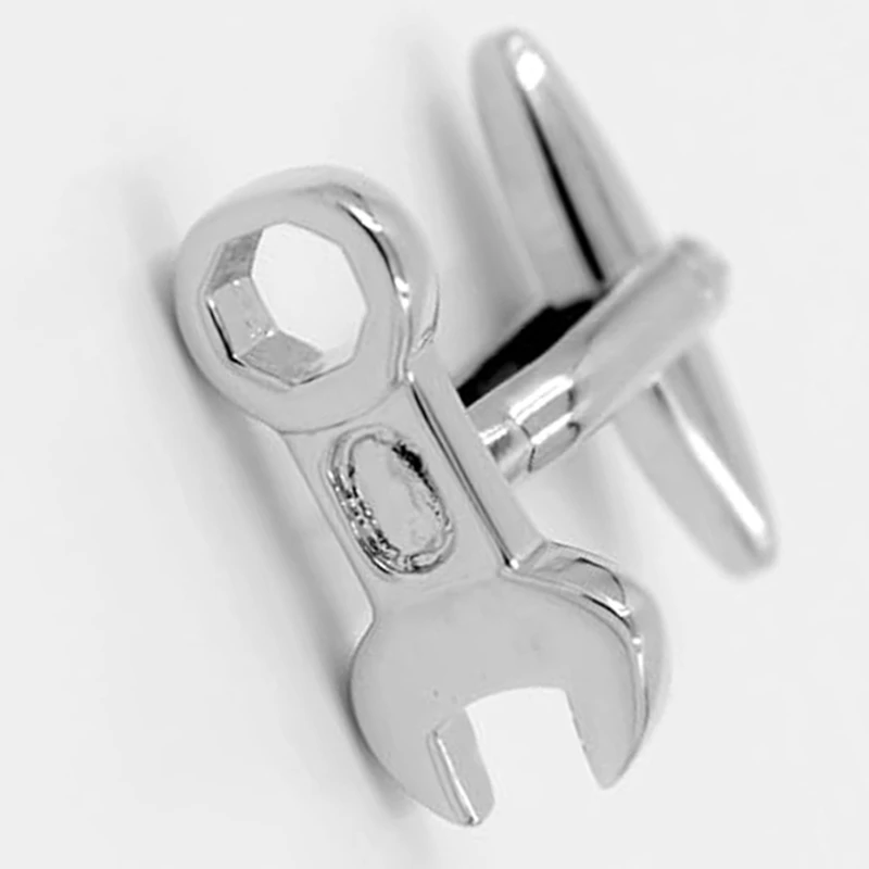 Modeling Metal Cufflinks DIY Tool Utility Tool Kit Ornament Wrench Cufflinks Set Accessories