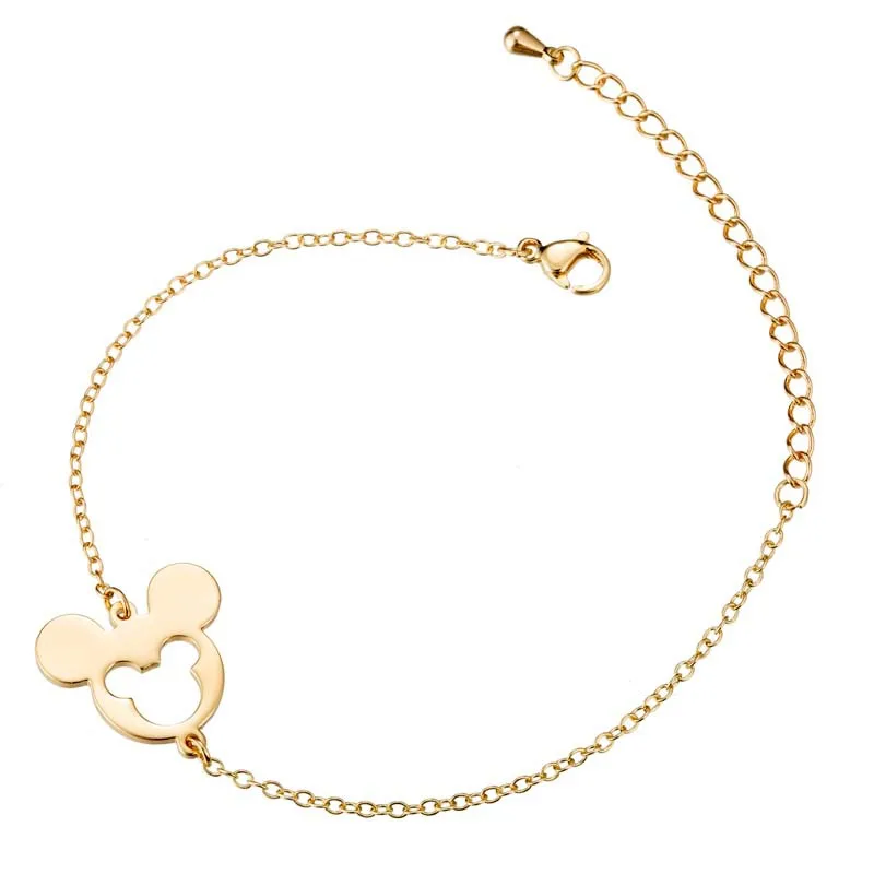 Disney 2022 New Hot Selling Fashion Bracelet Hollow Mickey Cartoon Image  Ladies Charm Jewelry Women's Trend Luxury Brand Gift - Bracelets -  AliExpress