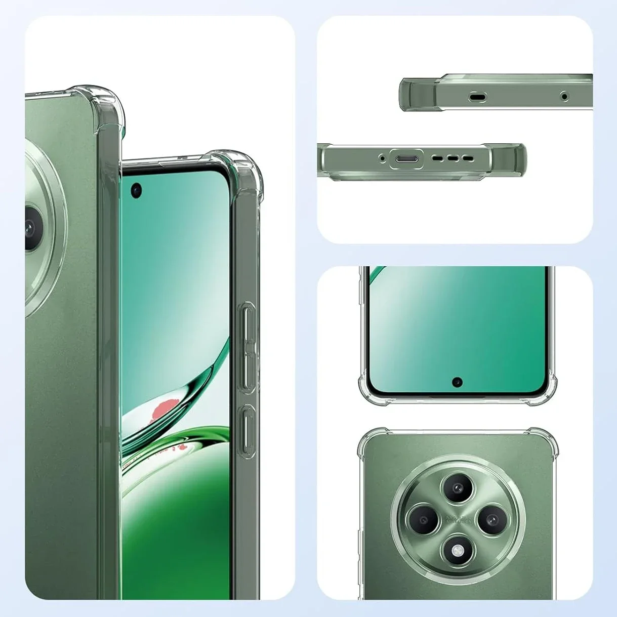 Shockproof Clear TPU Protective Case